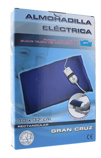 Detalle de Gran Cruz Almohadilla Eléctrica 40×32 cm 🔌