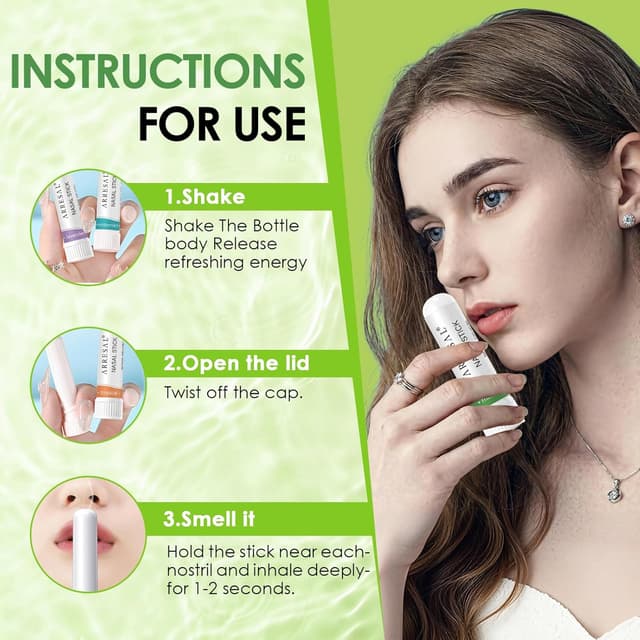 Thumbnail 3 de 4 pieza Palitos Nasales Inhalador portátil