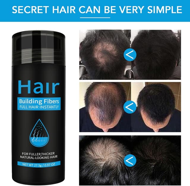 Detalle de NUEDSFXO Fibre per Capelli alla Cheratina con Applicatore – Polvere correttiva marrone medio