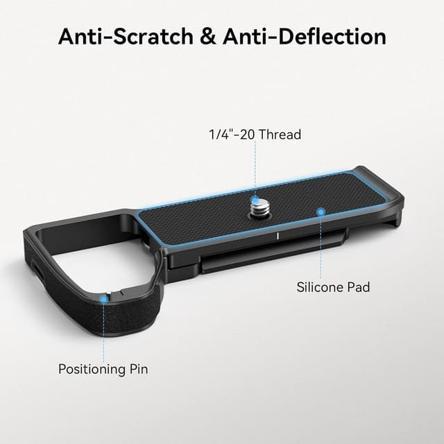 Thumbnail 6 de SmallRig Basisplatte 3666B für Sony Alpha 7 V/IV/RV/A7S III mit Arca-Schnellwechsel und Kaltschuh