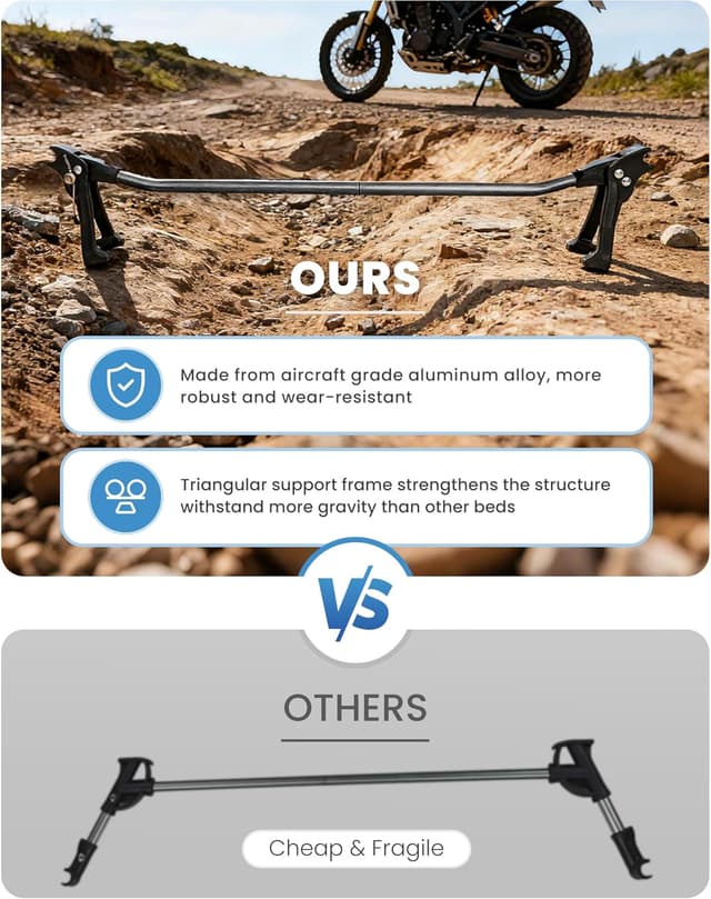 Detalle de KingCamp Ultralight Folding Camping Cot (5.4 lbs) – Portable compact camping bed for up to 300 lbs