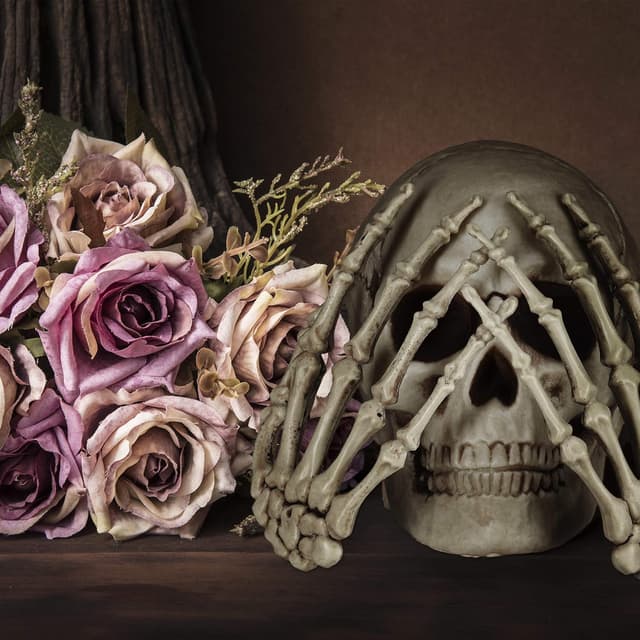 Detalle de Relaxdays – Lot de 12 os décoratifs pour Halloween, décor d’horreur XXL (squelette, intérieur/extérieur)