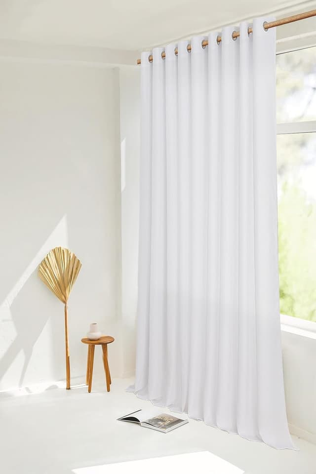 Thumbnail 4 de MRTREES Cortinas Translúcidas Blancas 200x240 cm Ojales 🪟