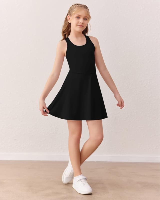 Detalle de Girls racerback tennis dress, 2 pockets