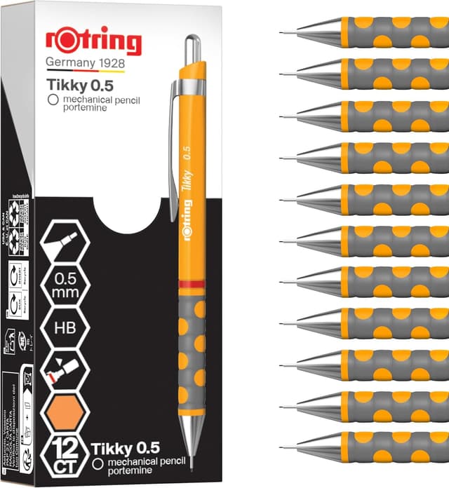 Detalle de rOtring Tikky Portaminas HB 0,5 mm con agarre