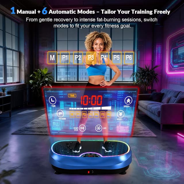 Detalle de Vibration Plate EvoSpark 2026 2D & 3D Dual Motor machine with adjustable speeds