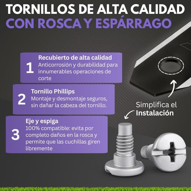 Thumbnail 2 de Filzada 45x Cuchillas de Titanio 0,75 mm para Husqvarna