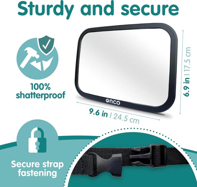 Thumbnail 5 de Onco Baby Car Mirror 360° rotation, 2 pack