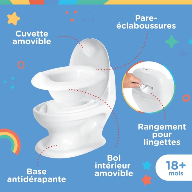 Detalle 1 de Nuby My Real Potty pot bébé 18 mois 🚽