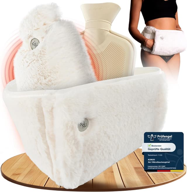 Detalle de KUNU® original Wärmflaschengürtel – 130 cm Lang mit Gürtel zum Umbinden