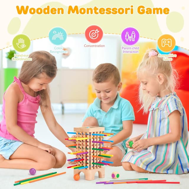 Detalle de Montessori Game Wooden Board Games