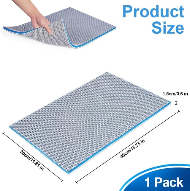 Detalle 2 de APXEL Aquarium Filter Media Sponge Pad (Multi-Layer Foam Filter Floss) – 30 x 40 x 1.5 cm