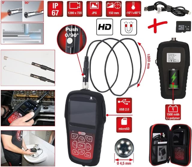 Detalle 2 de KS TOOLS Kit endoscope vidéo 550.7530