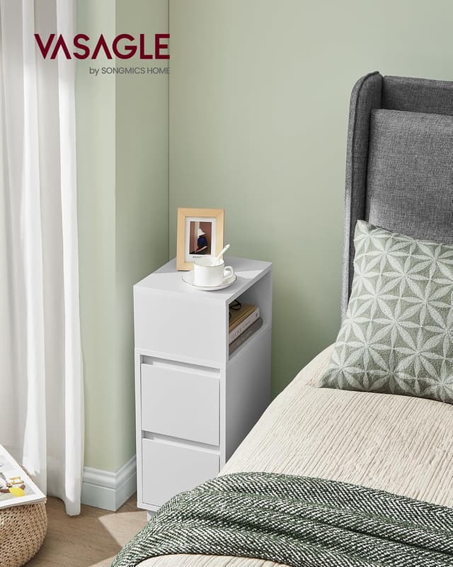 Thumbnail 1 de VASAGLE KAILYN LET656W01 mesita estrecha 30x25x65 cm