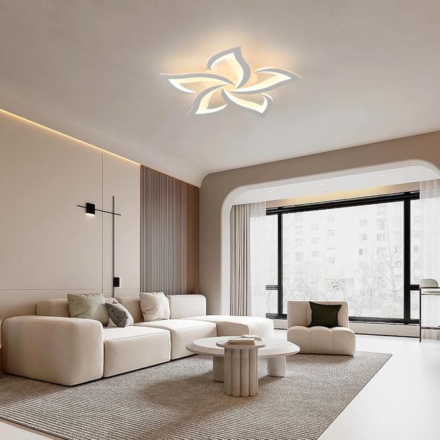 Detalle de Comely Plafonnier LED dimmable 40W, 4700 lm (Ø 60 cm) blanc 3000K–6500K avec télécommande/APP