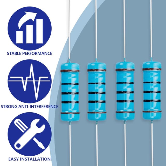 Thumbnail 5 de Innfeeltech 100Ω 3W 25pcs Metal Film Resistors