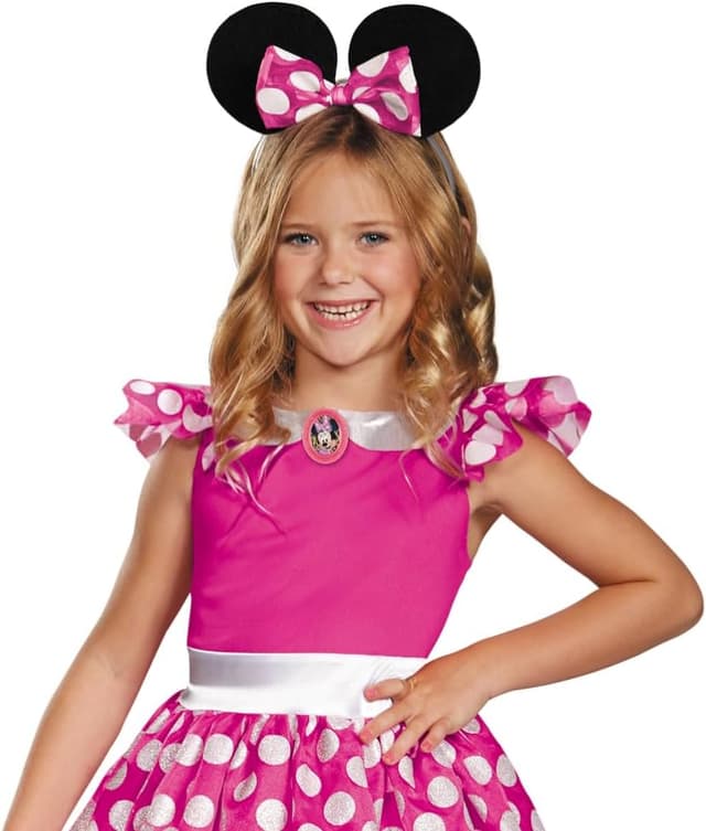 Detalle de Minnie Maus Kostüm Kinder rosa ab 3 Jahre