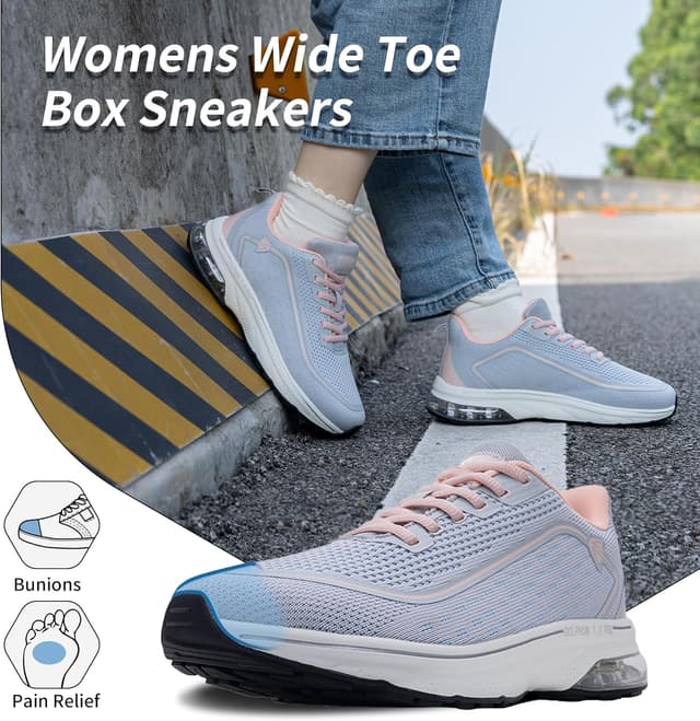 Thumbnail 5 de Autper Wide Toe Box Walking Sneakers US6-11