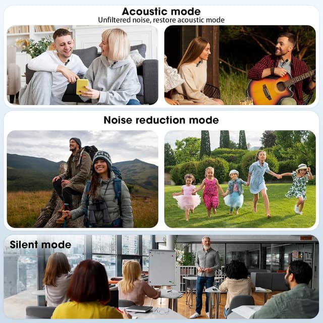 Thumbnail 2 de HMKCH Wireless Lavalier Microphone 6h battery