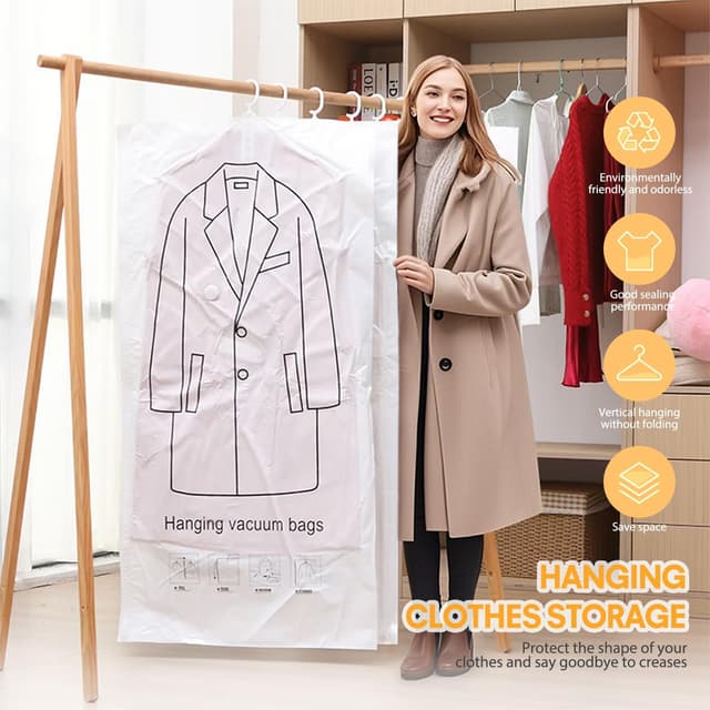 Detalle 2 de Bolsas al vacío para ropa y edredones 🧳 Ahorradoras de espacio