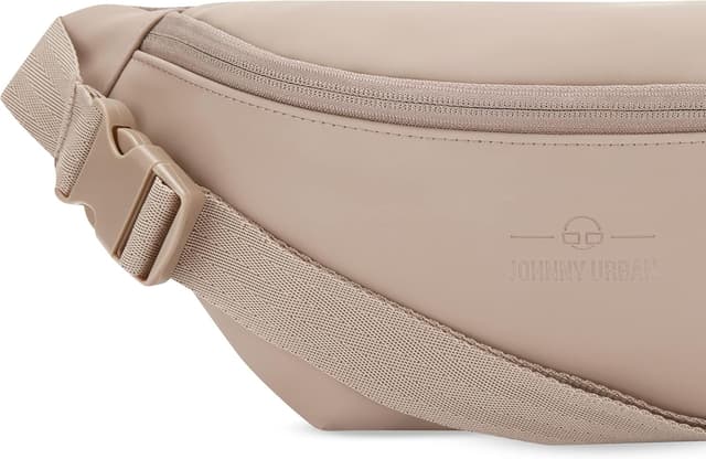 Detalle 2 de Johnny Urban Bauchtasche Riley (Beige) – Wasserabweisende Gürteltasche & Crossbody mit flexiblem Gurt