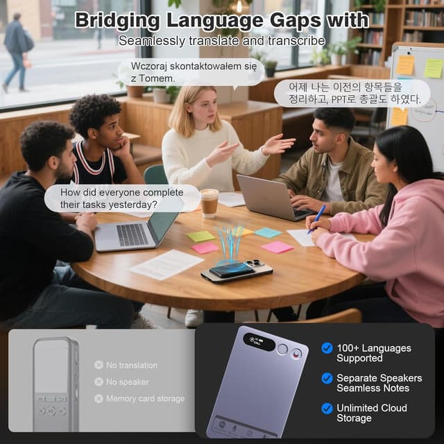 Thumbnail 5 de Registratore vocale AI 64 GB