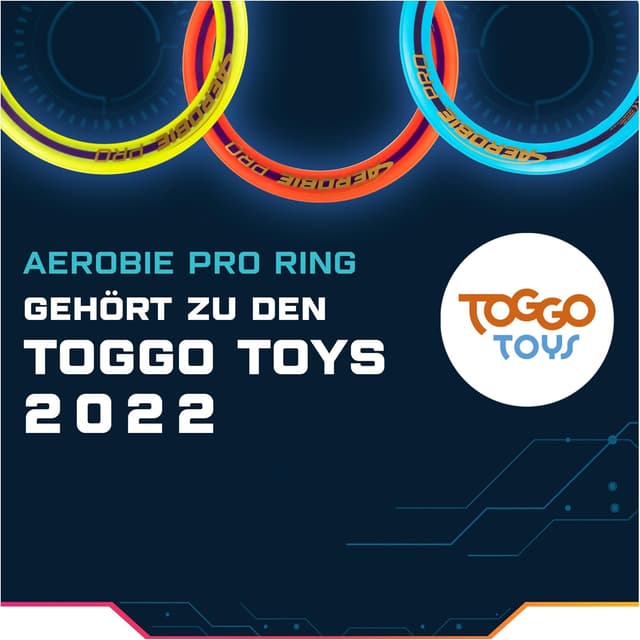 Thumbnail 3 de Aerobie Wurfring Pro, Anillo de Lanzamiento Amarillo (33cm) 🥍