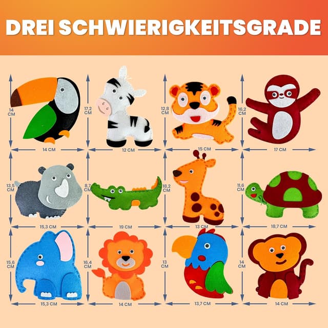 Detalle de QUOKKA Nähset Kinder ab 8 Jahren 12 Teile