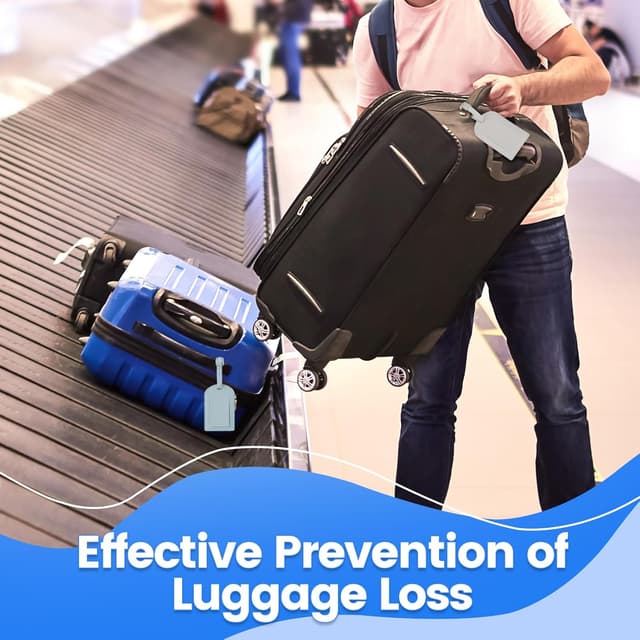 Thumbnail 5 de AiQInu Etichette per Valigie 3 pezzi 7x13 cm