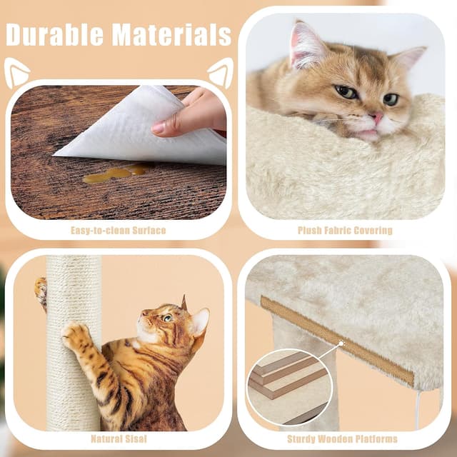 Thumbnail 6 de Yaheetech cat tree tower 134.5H cm