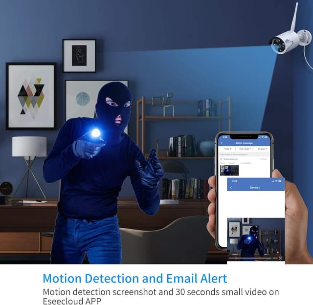 Detalle de Hiseeu Wireless Pro 3TB Security Camera