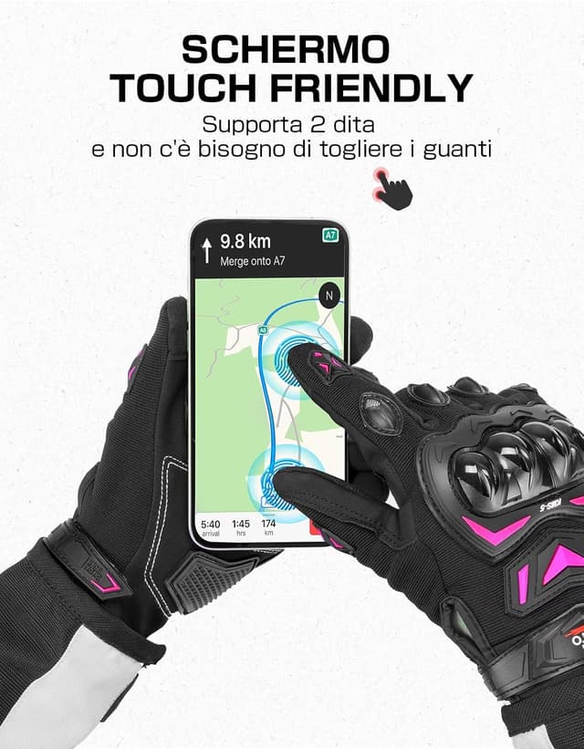 Thumbnail 2 de KEMIMOTO Guanti Moto Estivi con protezione nocche