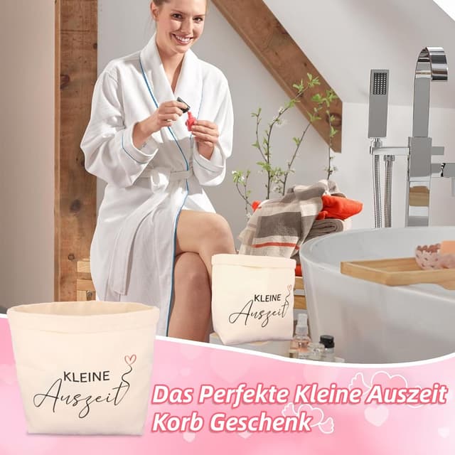 Detalle 2 de Kaempe Kleine Auszeit Korb 30 x 20 x 12 cm