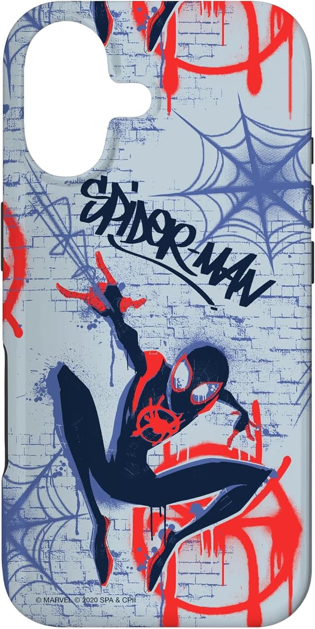 Detalle de Custodia per iPhone 17 Spider-Man graffiti