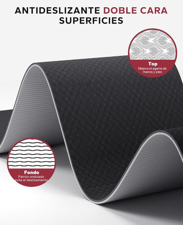 Thumbnail 2 de HAPBEAR Esterilla Yoga Grande 183x91 cm 6 mm