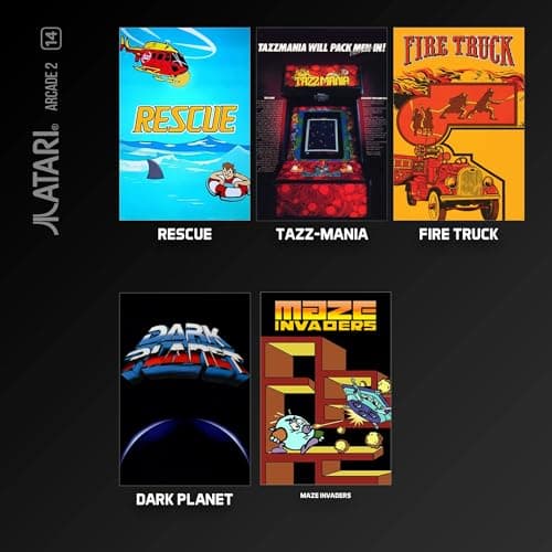 Detalle 1 de Atari Arcade Arcade 2 de Blaze, colección 10 juegos