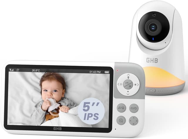 Imagen de GHB Baby Monitor Video e Audio 5" 720HD en OfertitasTOP