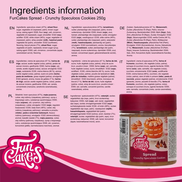Thumbnail 4 de FunCakes Spread Crunchy Speculoos 250g 🫙