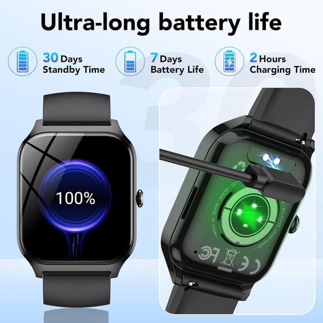 Thumbnail 5 de CASCHO Montre Connectée 1,85" HD 115+ modes