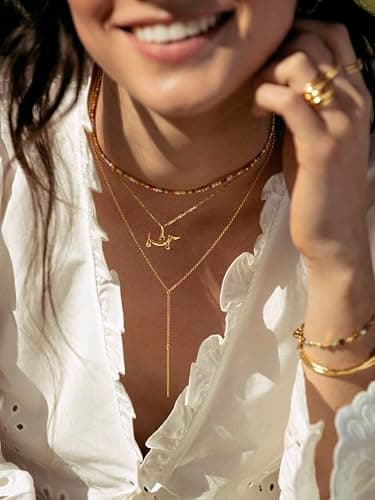 Detalle 1 de SINGULARU Collar Mini Twist 45 cm baño oro