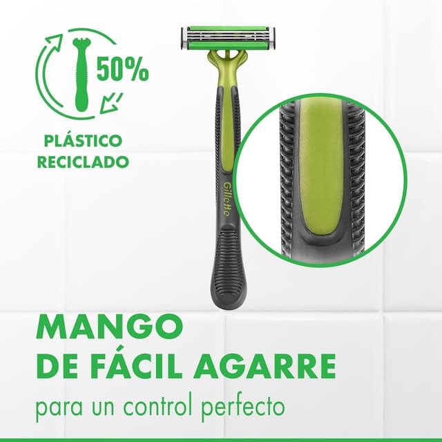 Thumbnail 6 de Gillette Blue3 Sensitive maquinilla desechable 10 uds