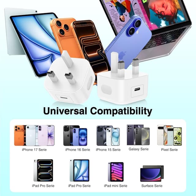 Thumbnail 6 de 2Pack USB C Charger 20W for iPhone