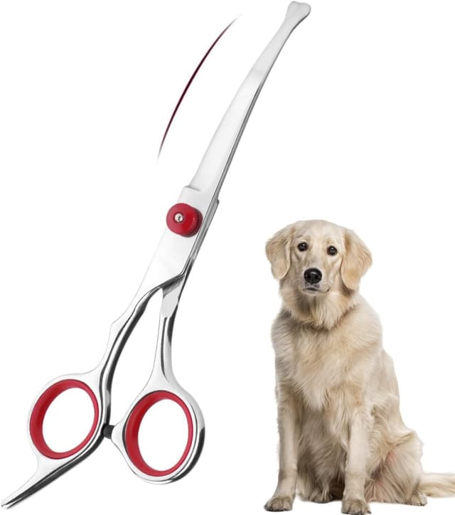 Imagen de Gebogene Fellschere für Hunde 1 Stück ✂ en OfertitasTOP