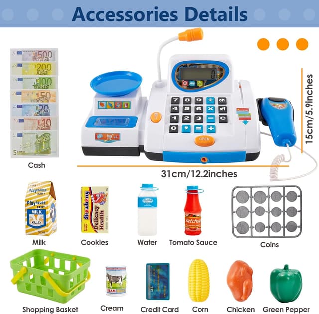 Thumbnail 4 de HERSITY Childs Till Cash Register