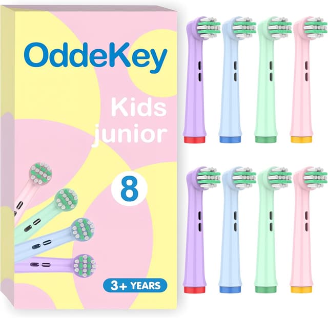 Detalle de OddeKey Kids Toothbrush Heads 8 pack 🪥
