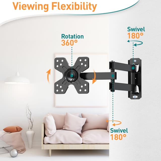Thumbnail 3 de ELIVED universal TV mount for 14–30in TVs