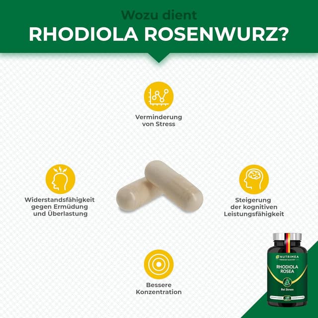 Thumbnail 5 de Rhodiola Rosea Kapseln Hochdosiert 3% Salidrosid