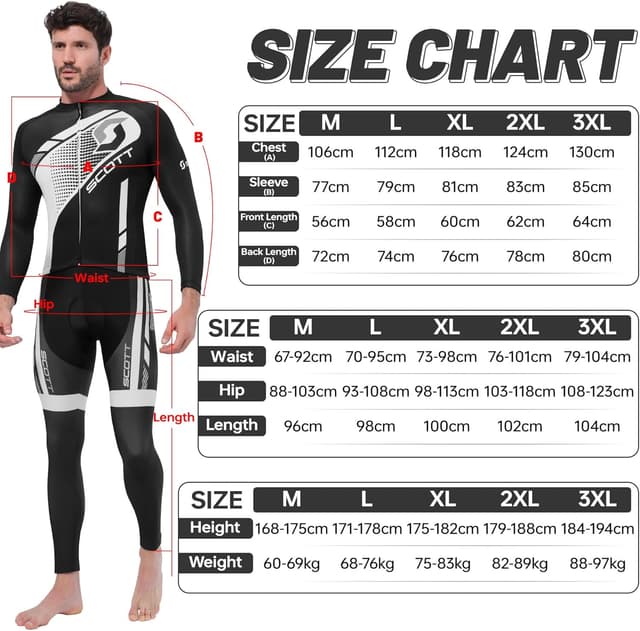 Detalle 2 de Radtrikot-Set Herren mit 5D Polster