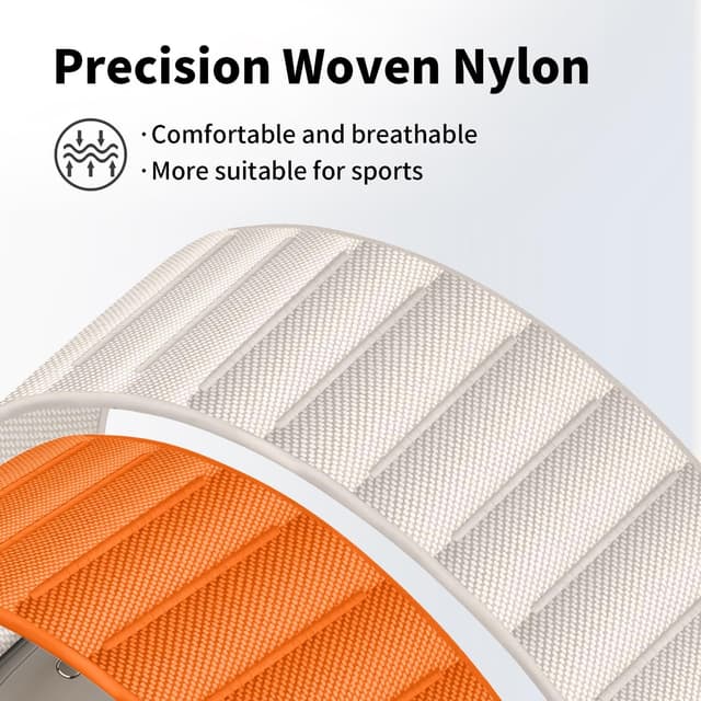 Detalle de 3-Pack Alpine Loop nylon sport strap for Apple Watch (compatible 38/40/41/42/44/45/46/49mm)