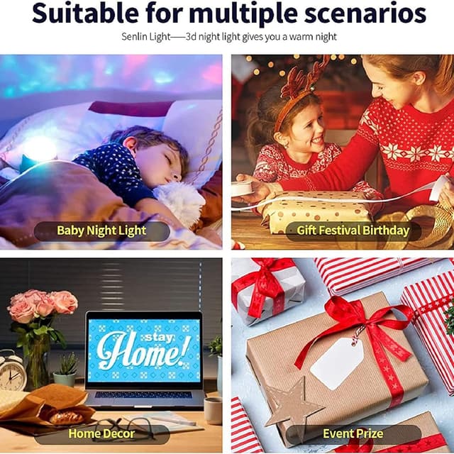 Thumbnail 6 de QQAAMZ Genshin Impact Lampe 3D 16 couleurs đ